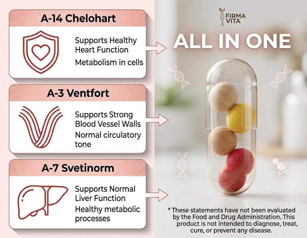 Cardio 3  - Khavinson Cardiovascular System Peptide Complex By Firma Vita