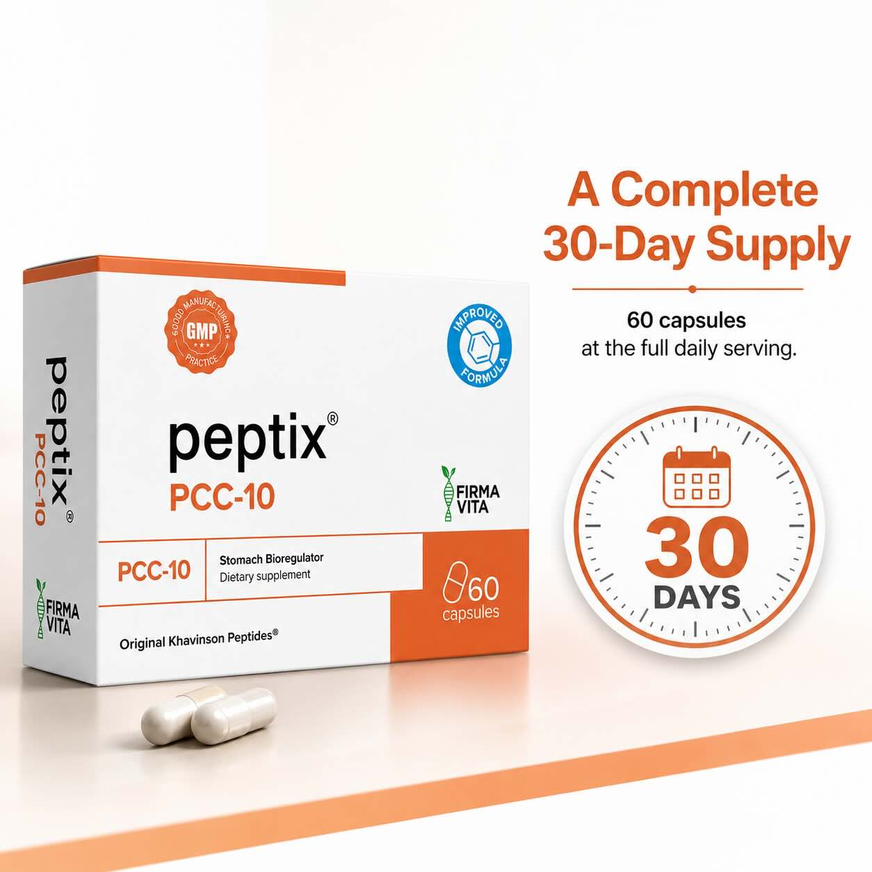 Peptix  A-10 Stomach Peptide Bioregulator with Stamakort
