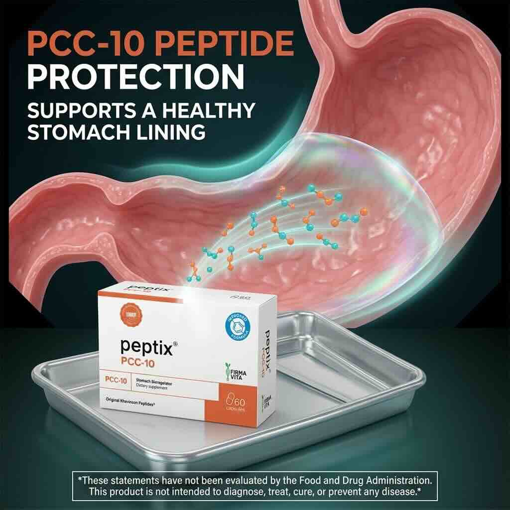 Peptix  A-10 Stomach Peptide Bioregulator with Stamakort