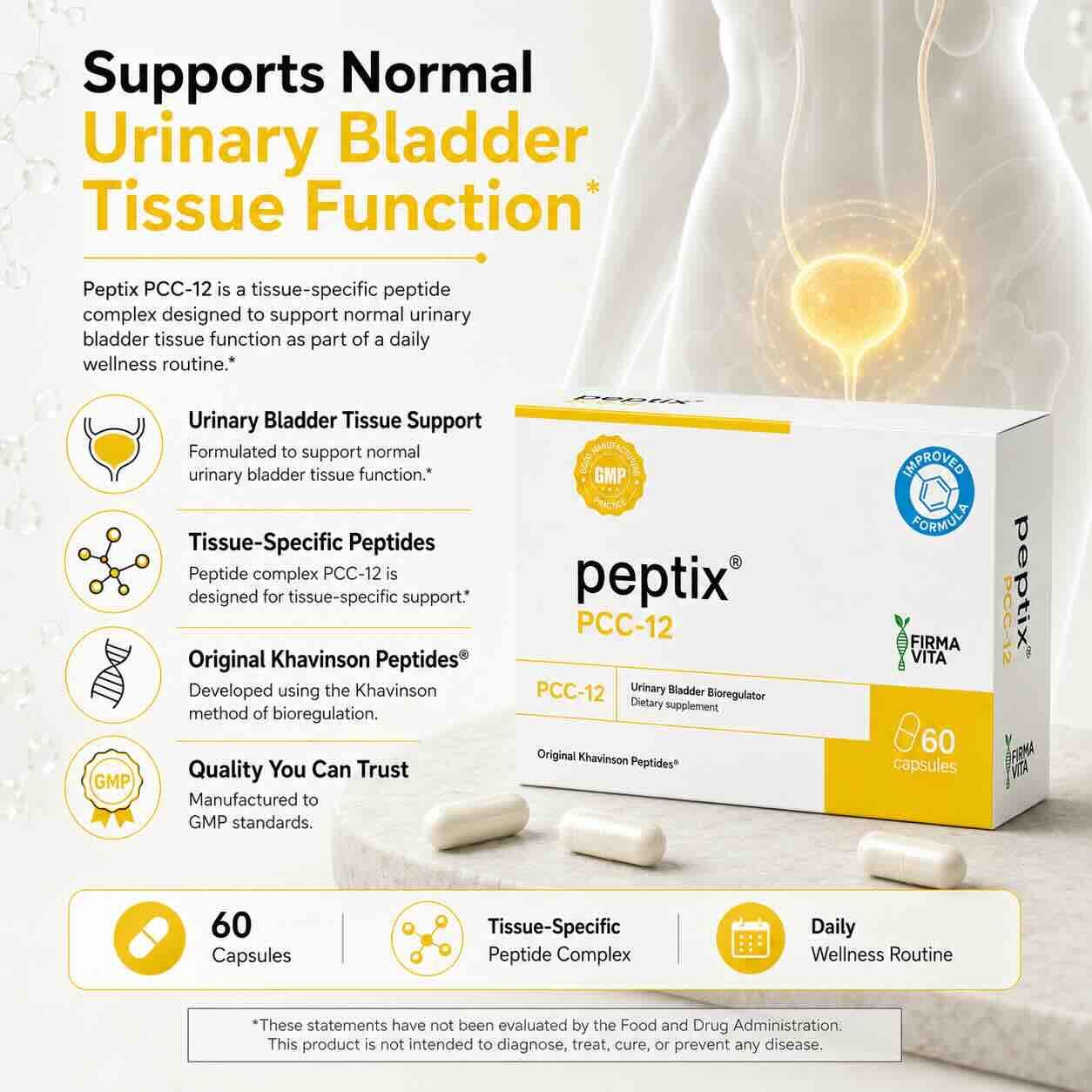 Peptix  A-12 Bladder Peptide Bioregulator with Chitomur