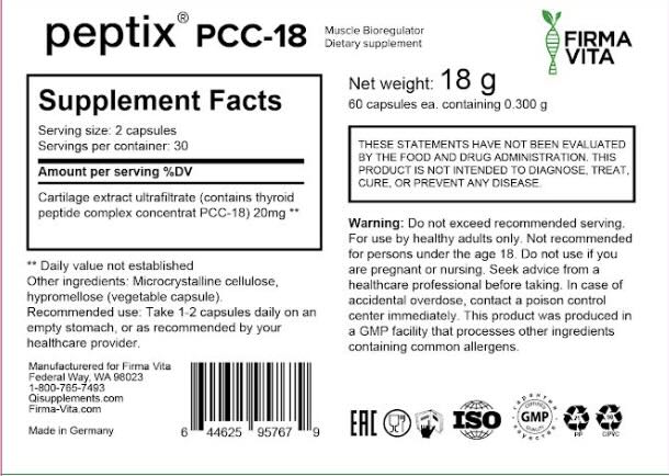 Peptix  A-18 Muscle Peptide Bioregulator with Gotratix