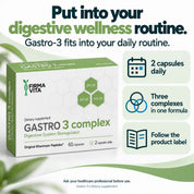 Gastro-3 Digestive & Gut Health Support Peptide Bioregulator Complex, 60 Capsules