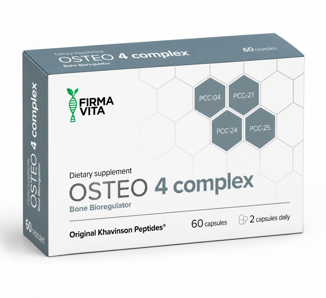 Osteo-4 Bone & Joint Health Support Peptide Bioregulator Complex, 60 Capsules