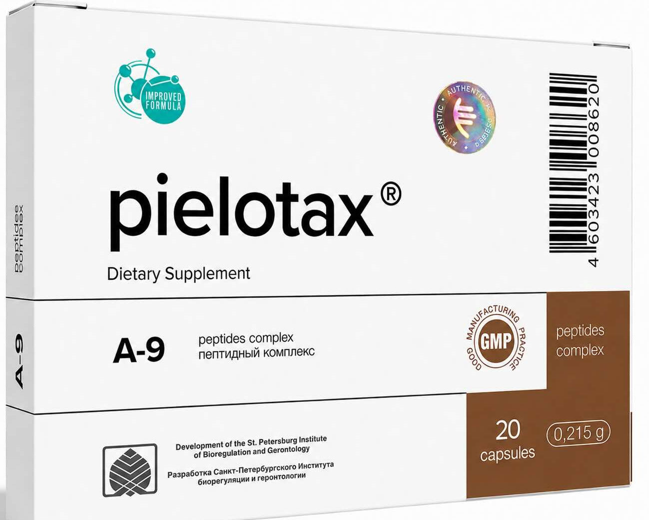 Pielotax A-9 Advanced Kidney Peptide Bioregulator Support Capsules