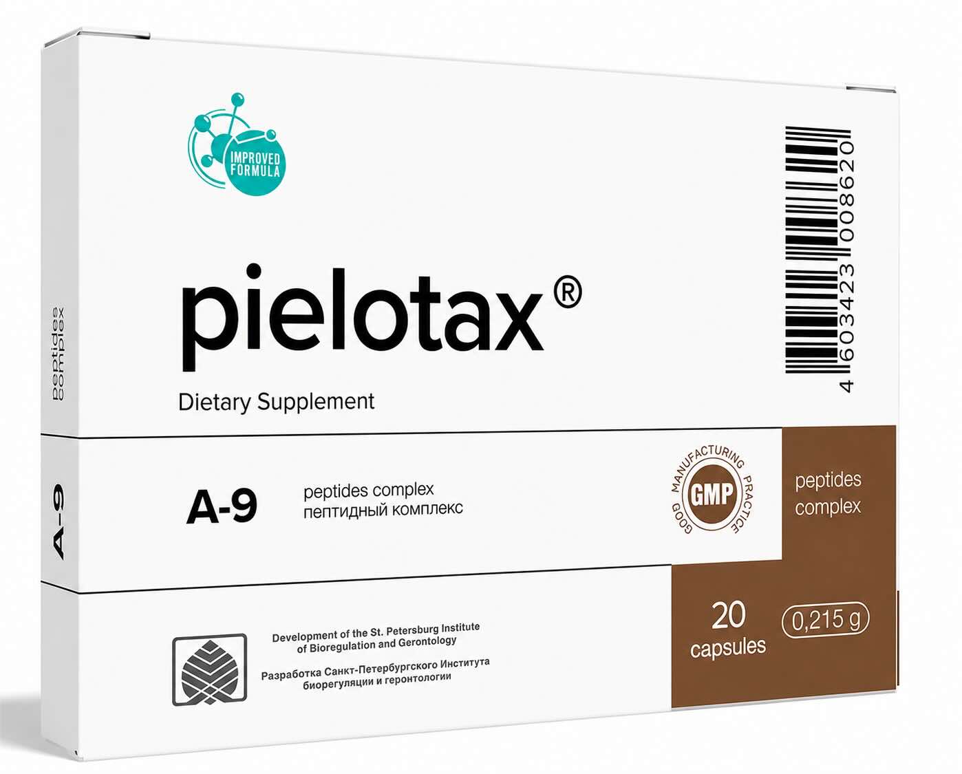 Pielotax A-9 Advanced Kidney Peptide Bioregulator Support Capsules