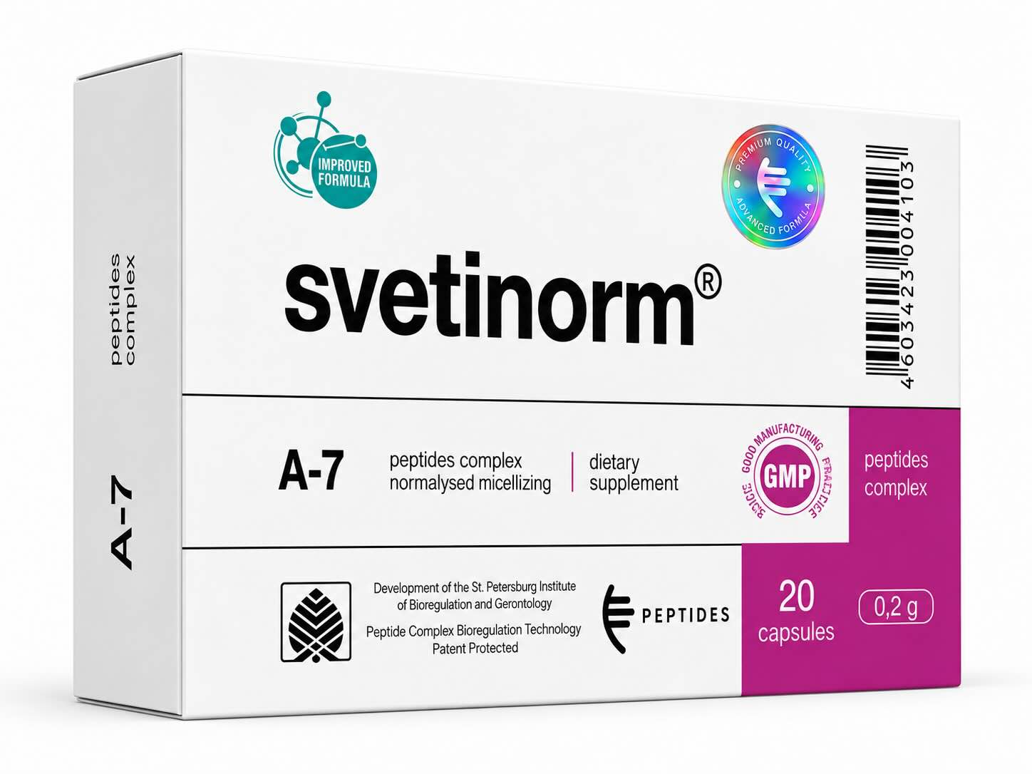 Svetinorm A-7 Natural Liver Peptide Bioregulator