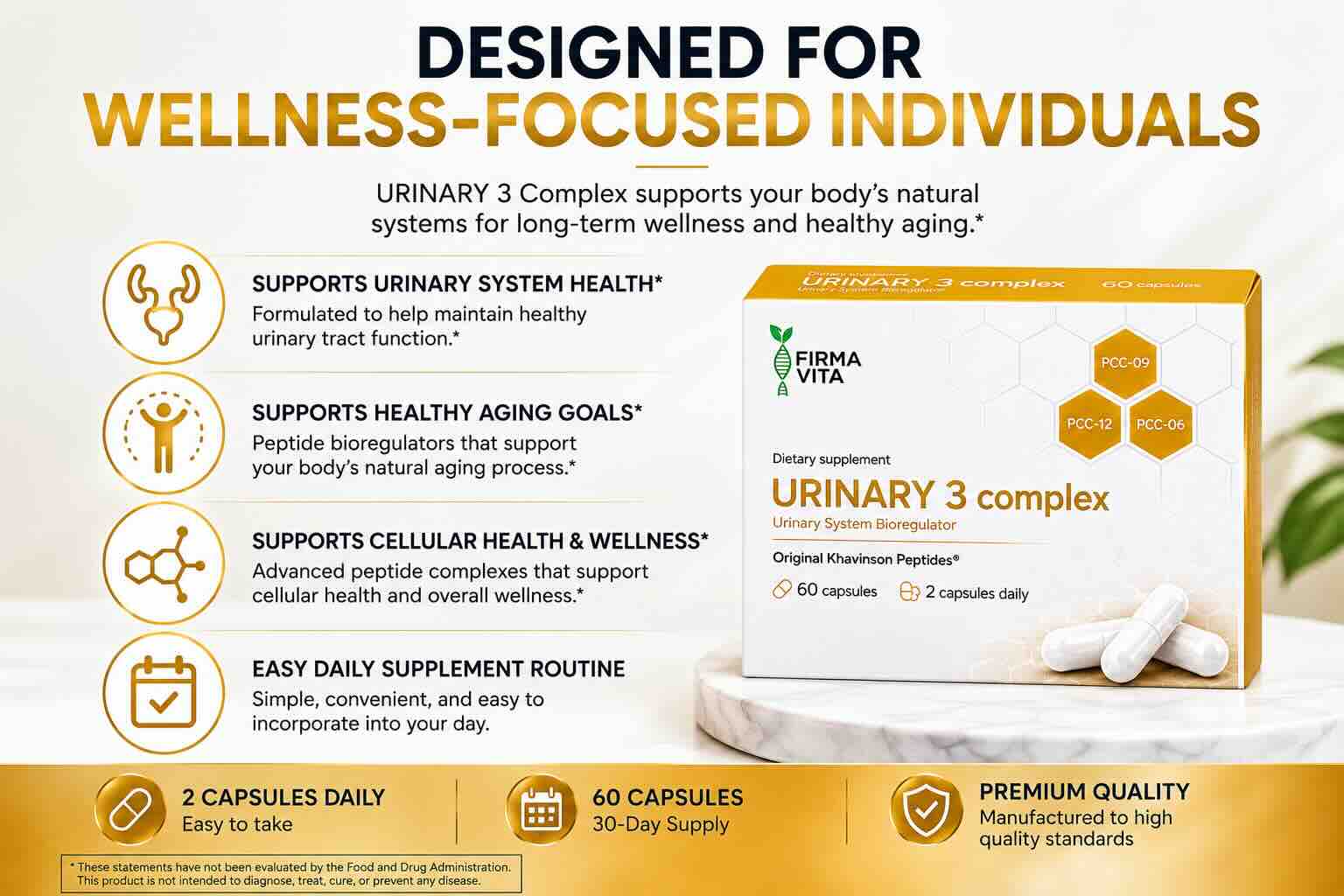 Urinary 3: Urinary System Peptide Complex By Firma Vita