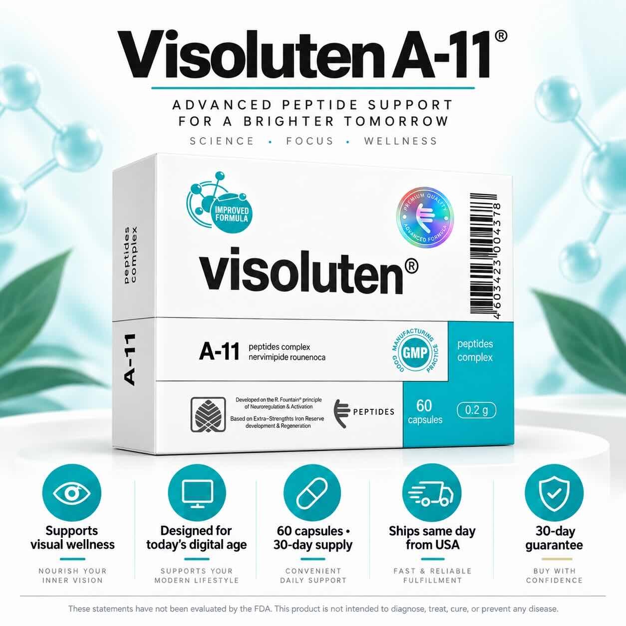 Visoluten - A-11 Retina Peptide Bioregulator