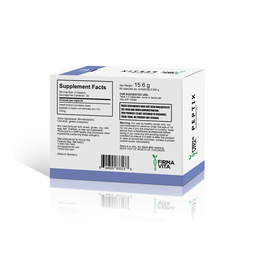 EternaPeptix A-14 Heart Peptide Bioregulator with CheloHart