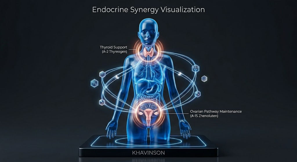 Foundation Stack For Women: A-15 Zhenoluten · A-2 Thyreogen · A-3 Ventfort